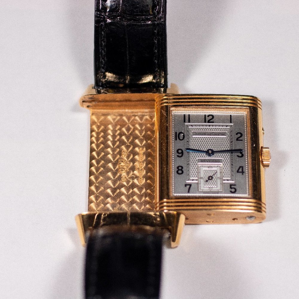 Jaeger LeCoultre 18k Gold Reverso Complete 270.2.54